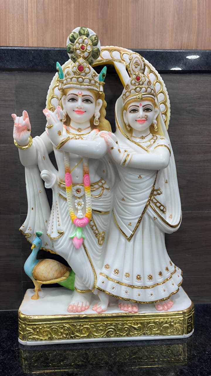 Premium Quality Radha Krishna Stone Idol – Symbol of Eternal Love
